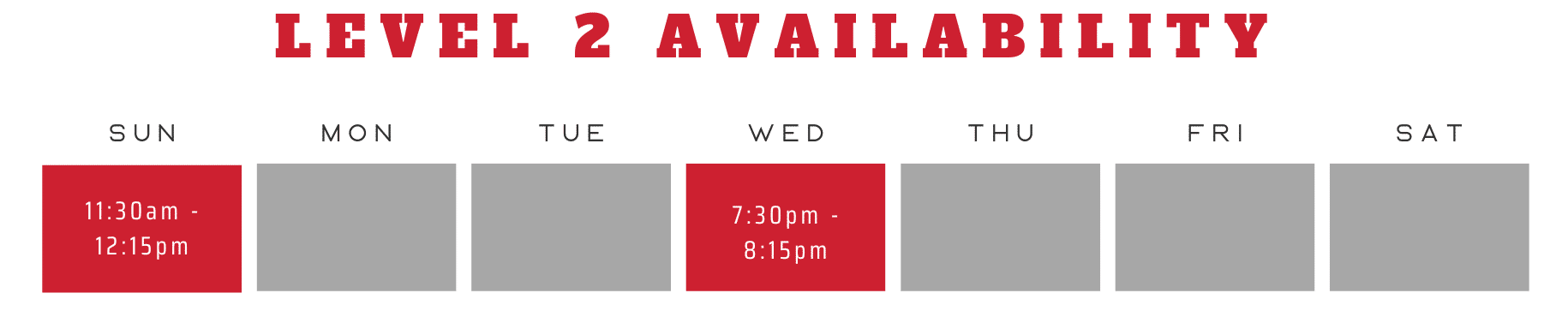Availability (1)